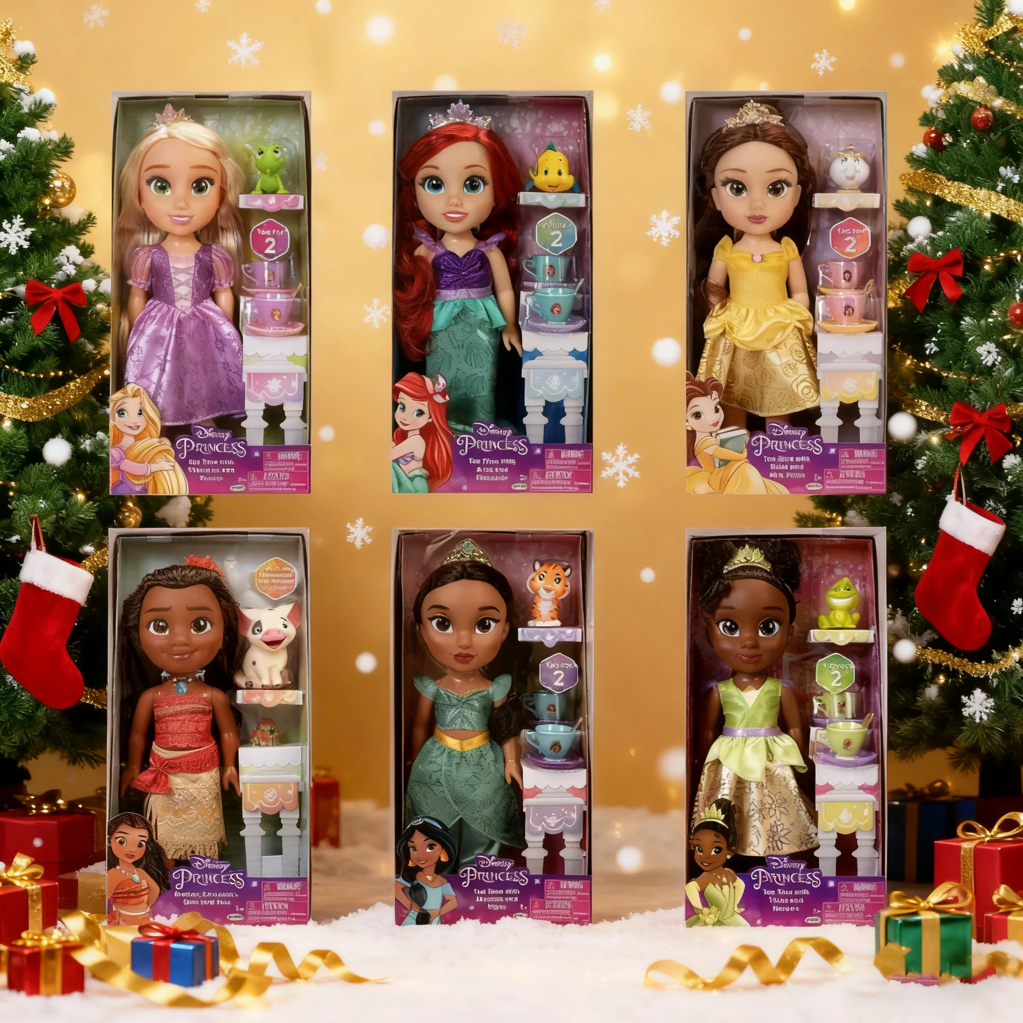 

Hot Toys Disney Princess Doll Rapunzel Ariel Big Size Princess Doll Gift for Girl