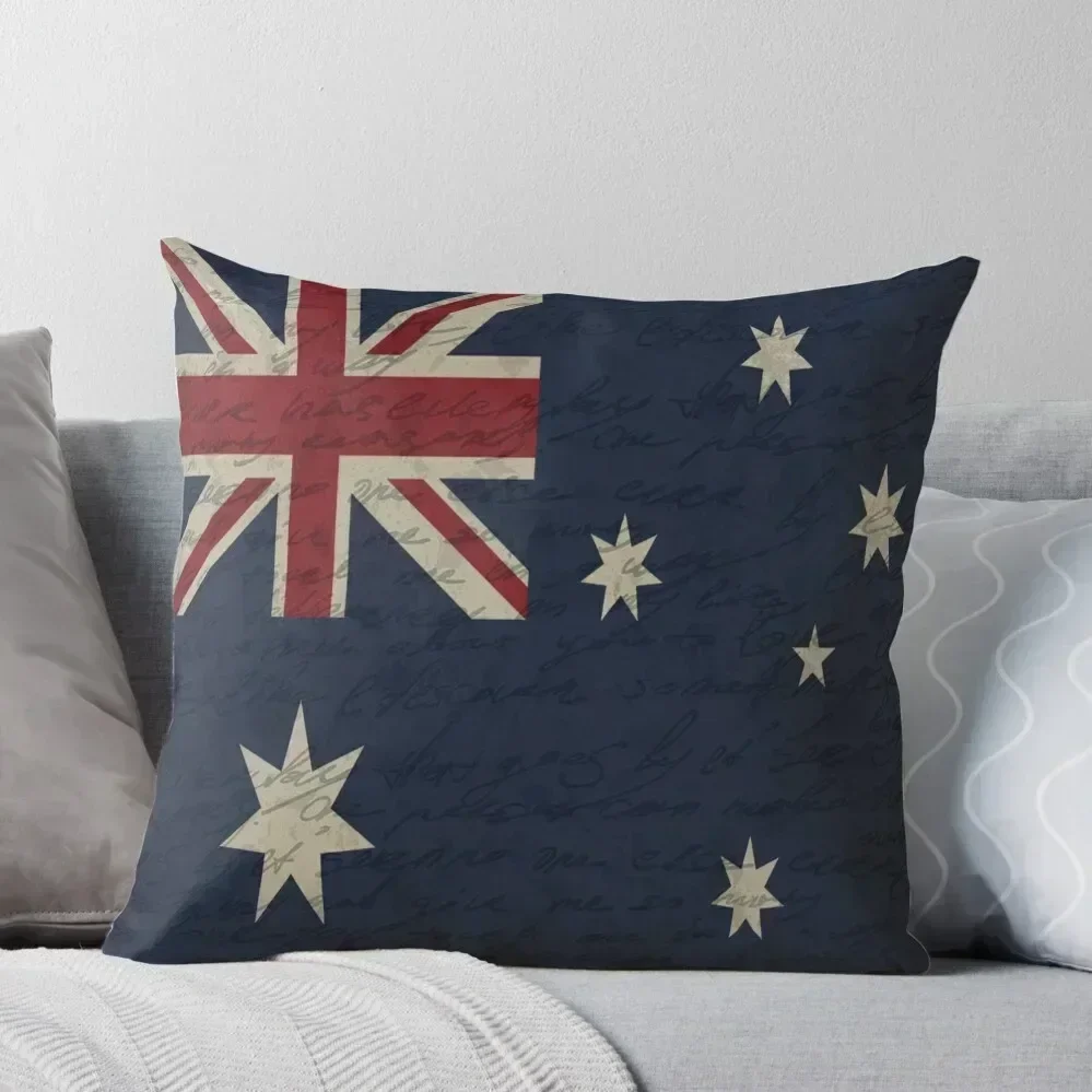 

Vintage Australian flag Throw Pillow Anime Sofa Pillow Cover pillow pillowcase