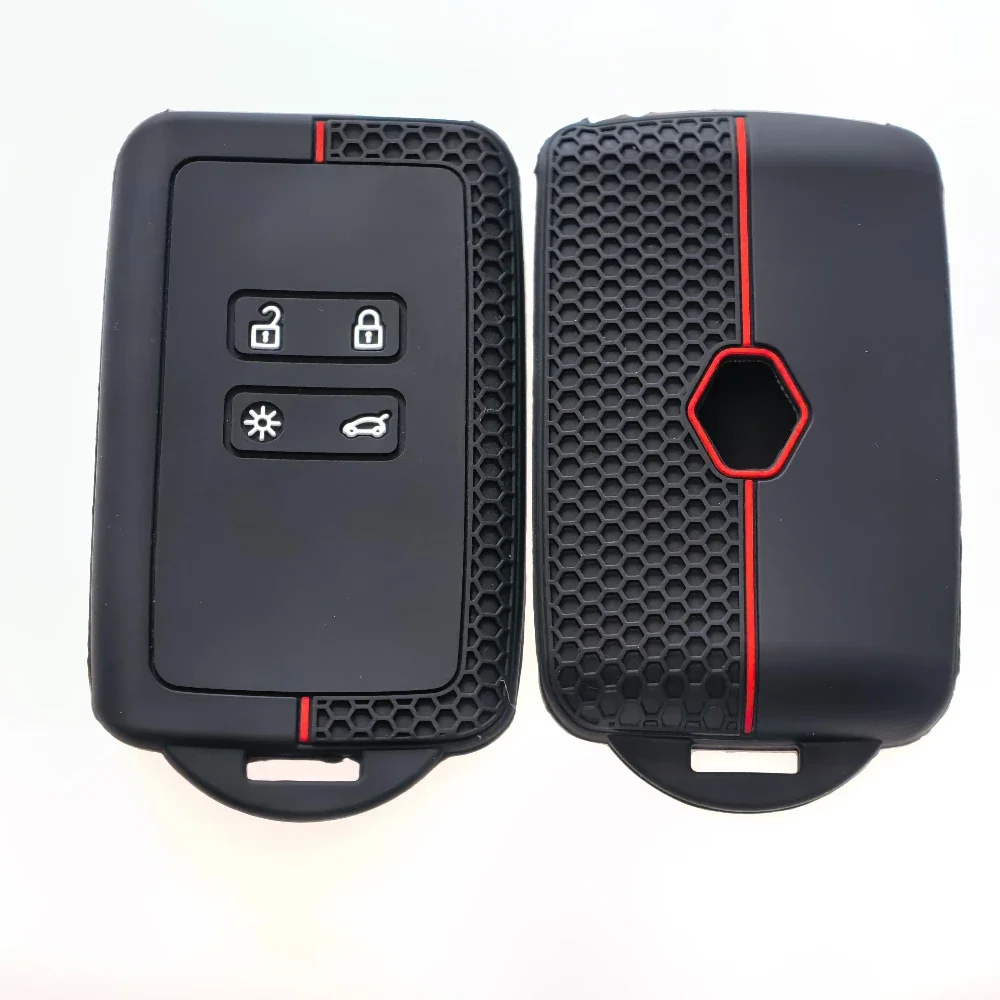 4 أزرار سيليكون غطاء مفتاح السيارة ل داسيا لوجان 3 لرينو كابتور زوي اسبيس 5 كليو ميجان 4 أركان مفتاح حامل قذيفة