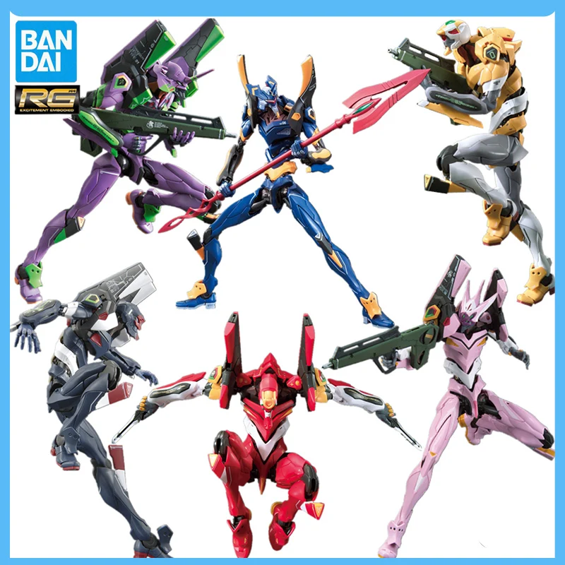 

Original BANDAI RG Eva Unit 01 DX NEON GENESIS EVANGELION UNT-08 EVANGELION UNT-01 Plastic Model Kit Action Toy Figures Kid Gift