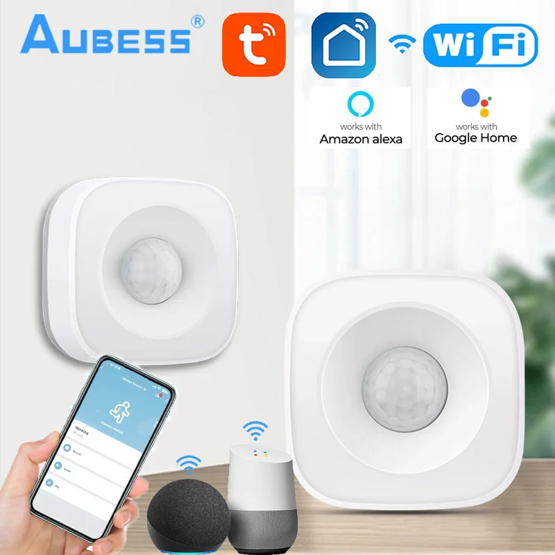 

Tuya WiFi PIR Motion Sensor Wireless Infrared Detector Home Security Burglar Alarm APP Voice Control Work With Alexa Google Home