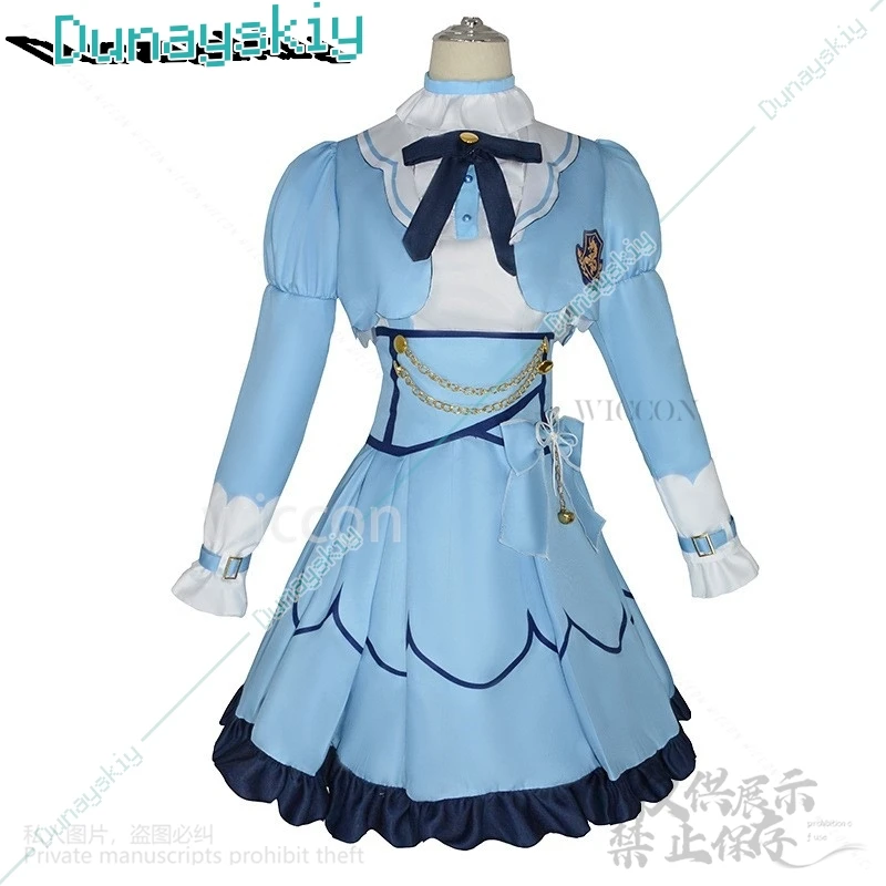 Anime YouTuber VTuber NIJISANJI Vliver Cosplay Amamiya Kokoro disfraz vestido Lolita peluca Sexy encantador traje para niñas personalizado