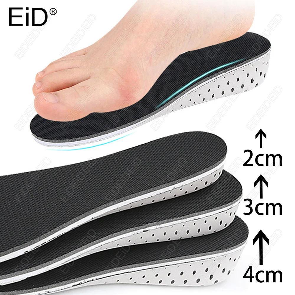 

Hard arch support Memory Foam Height Increase insoles for Feet Sports Running shock absorption Foot Pads Insoles Man women