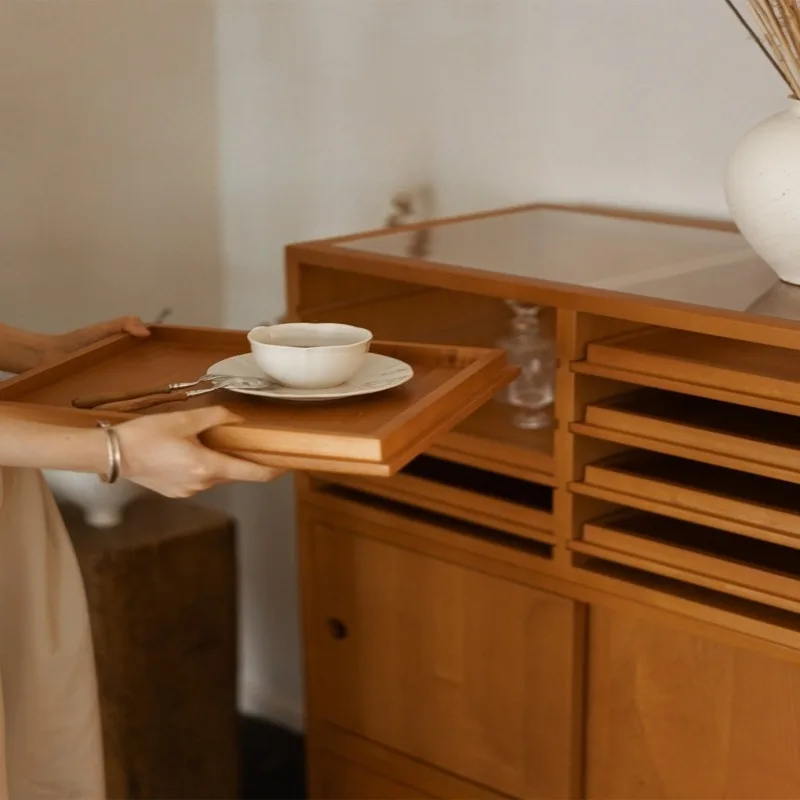 

Cabinet solid wood combination side dining side locker ches living room TV