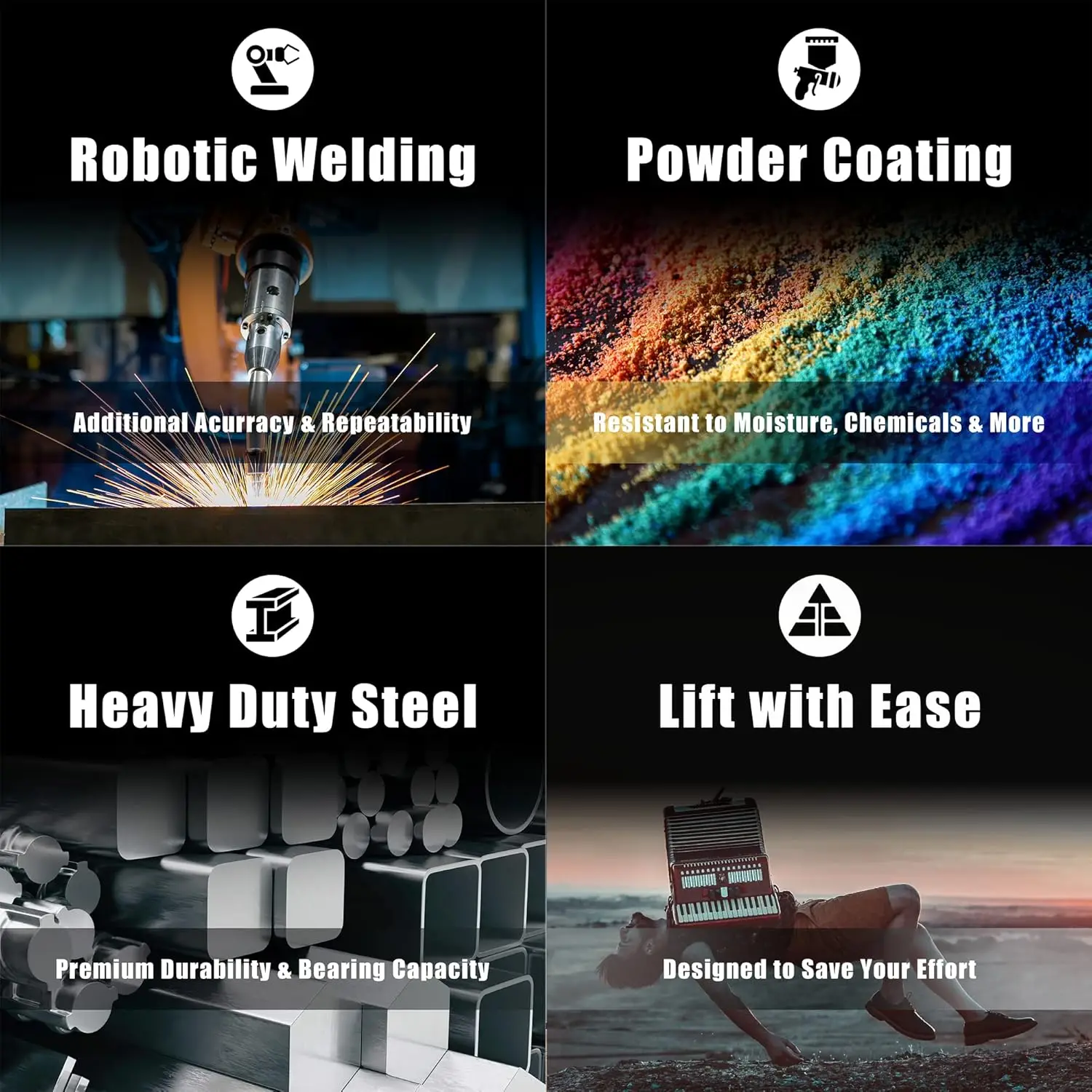 10 Ton Double Ram Hydraulic Car Bottle Jack for Auto Repair and House Lift, Red