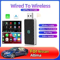 For Nissan Altima Auto Wireless Adapter Carplay Adapter Android Wireless Smart Dongle 2in1 Carplay Android Auto Wireless Adapter