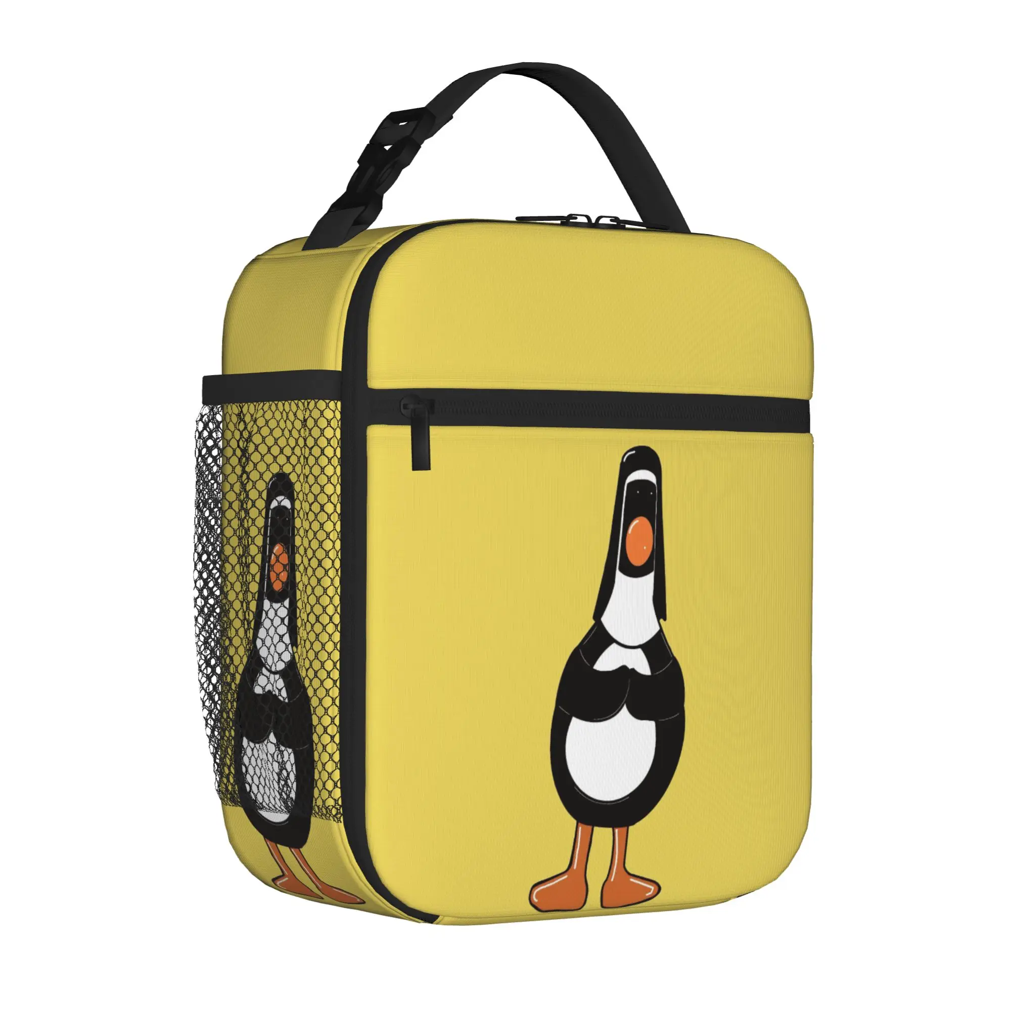 Insulated Lunch Tote Bag Feathers Penguin McGraws Trendy Chicken Disguise Funny Thermal Cooler Lunch Storage Food Box Portable