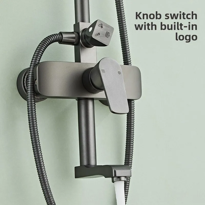 Bathroom Shower Full Set Space Aluminum Bathroom  Toilet  Set