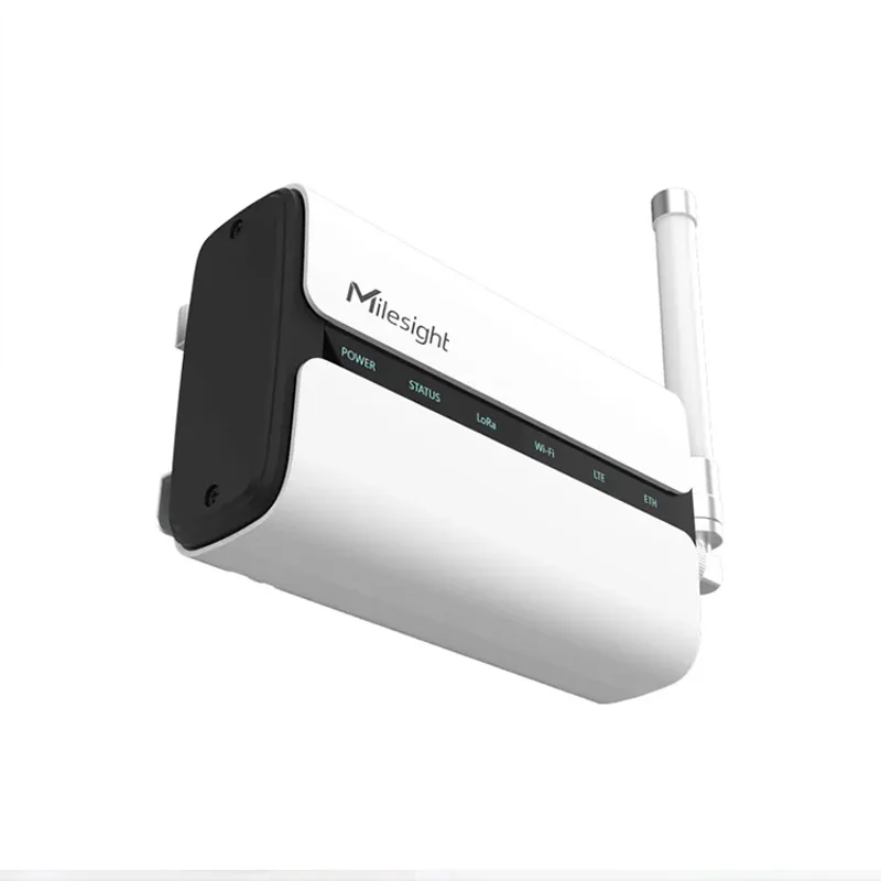 Milesight UG65 FCC CE RED Gateway LoRaWAN Certificado, 8 Canales, IP65, 4G WiFi PoE, Gateway IoT para Uso Global en Interiores y Exteriores