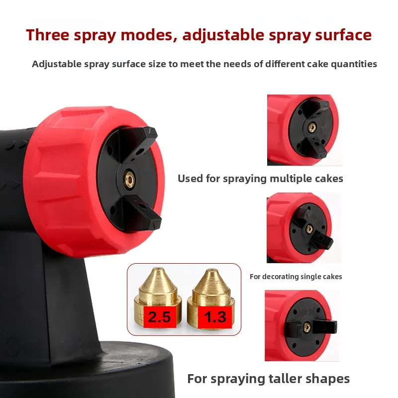 Sandblasting Machine Baking Chocolate Cake Mousse Starry Sky Hand-held Egg Liquid Spray Gun French West Point Liquid Coloring
