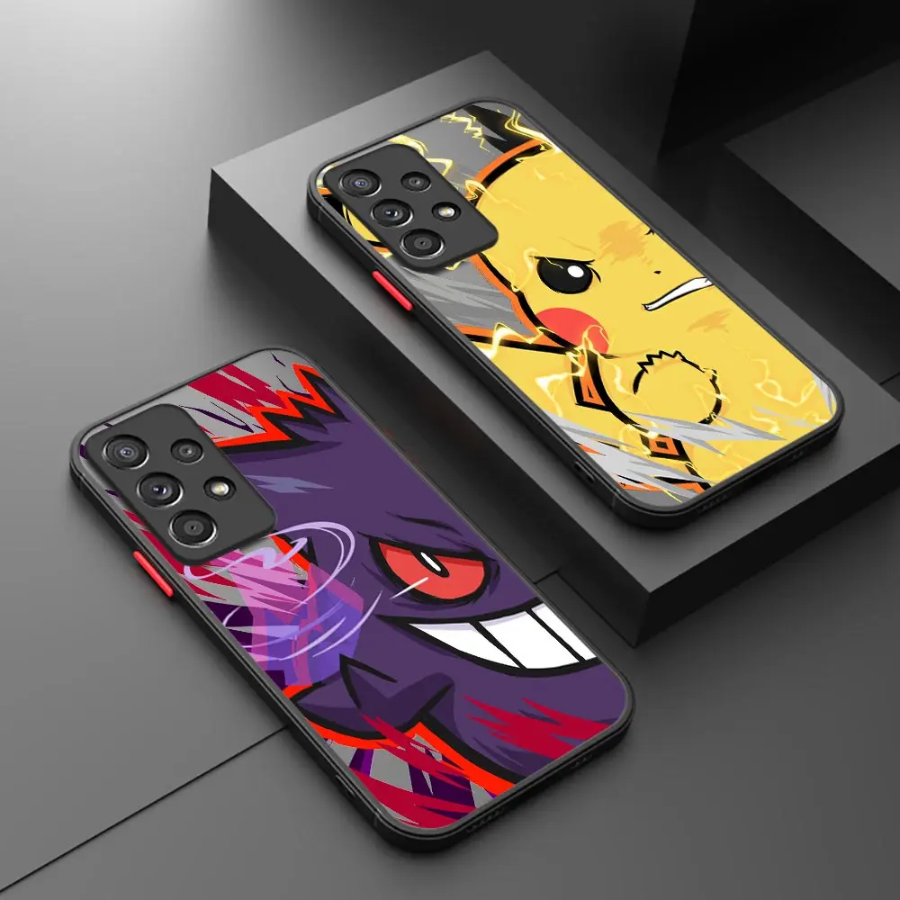

Gengars Pikachus Pocket Monster Case For Samsung Galaxy A56 A55 A54 A36 A26 A53 A52 A34 A14 A06 A16 A21S A25 A32 A33 Phone Cover