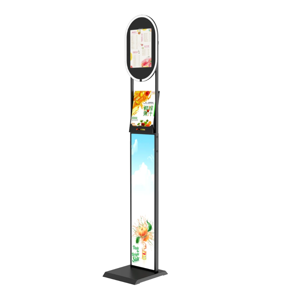 Customized Advertising Tablet Floor Stand Kiosk Photo Booth Stand Light Case for Events Party