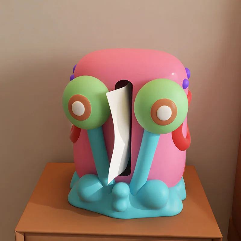 

Creative Snail Resin Tissue Box - Art Statue Living Room Dining Table Storage Box