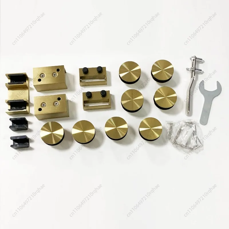 

Black Sliding Door Accessories Kit, Includes Rollers Track & Hardware for Closet Door Repair & Installation