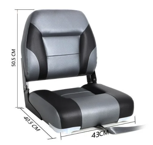 

New Popular Fold up Bass Boat Seat Marine Accessories Reliable Shock Helm Seats Black Red Pontoon Boat Seat for Yacht Ship Jetpr