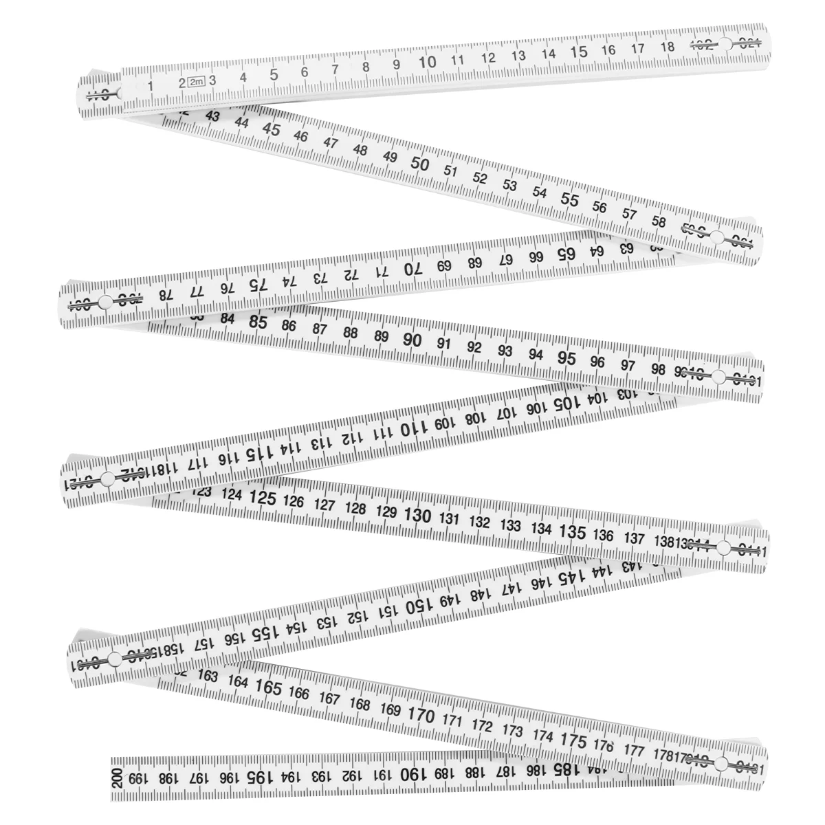 

Metric Tape Measure Folding Ruler Measuring Tool Foldable Carpenter Folable White