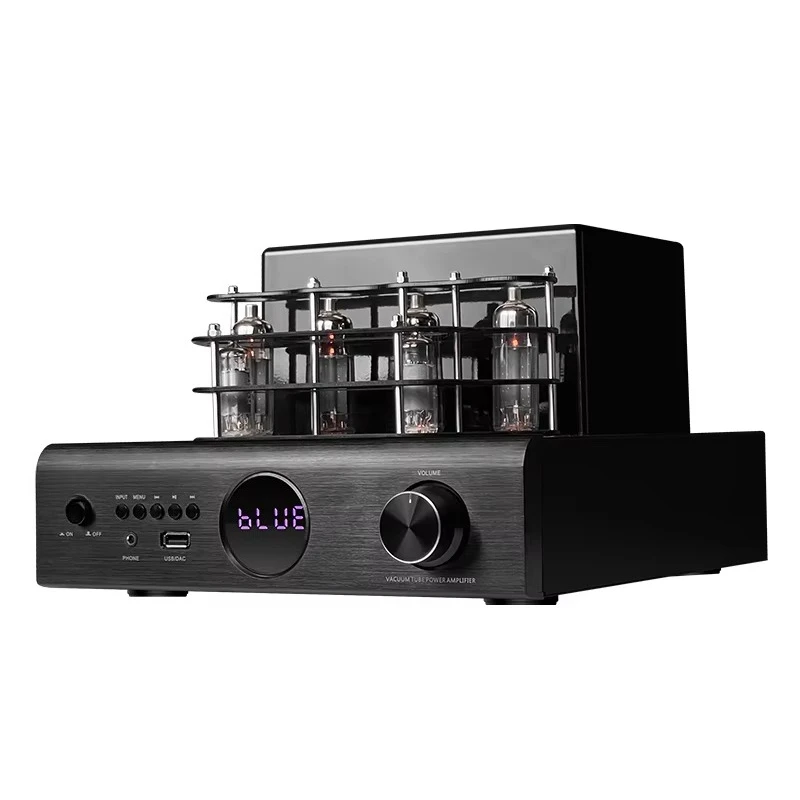100W*2 HiFi Wireless for Tube Amplifier USB High-Power Metal Vacuum Audio Home Music Speaker