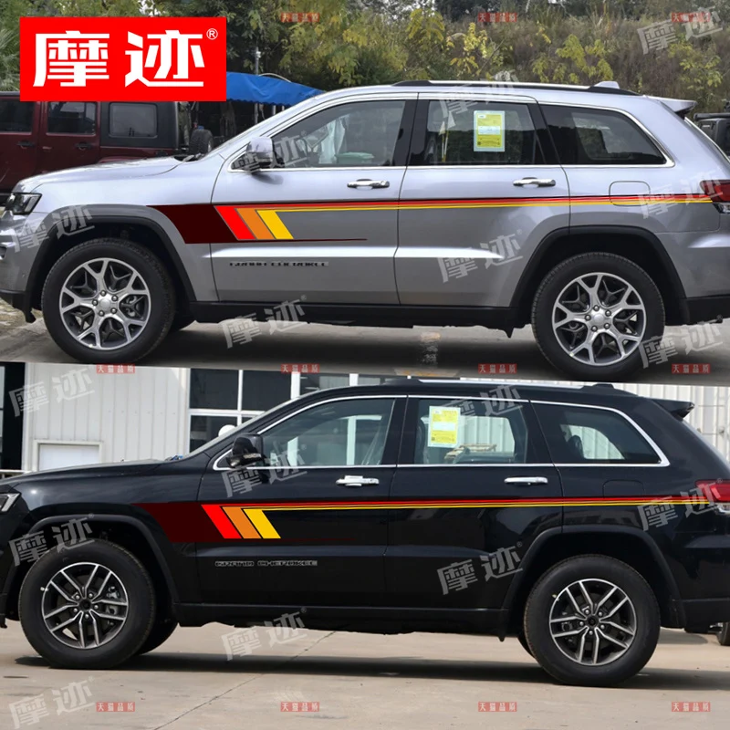 

New custom car stickers FOR JEEP Grand Cherokee body appearance modified sports decal film accessories