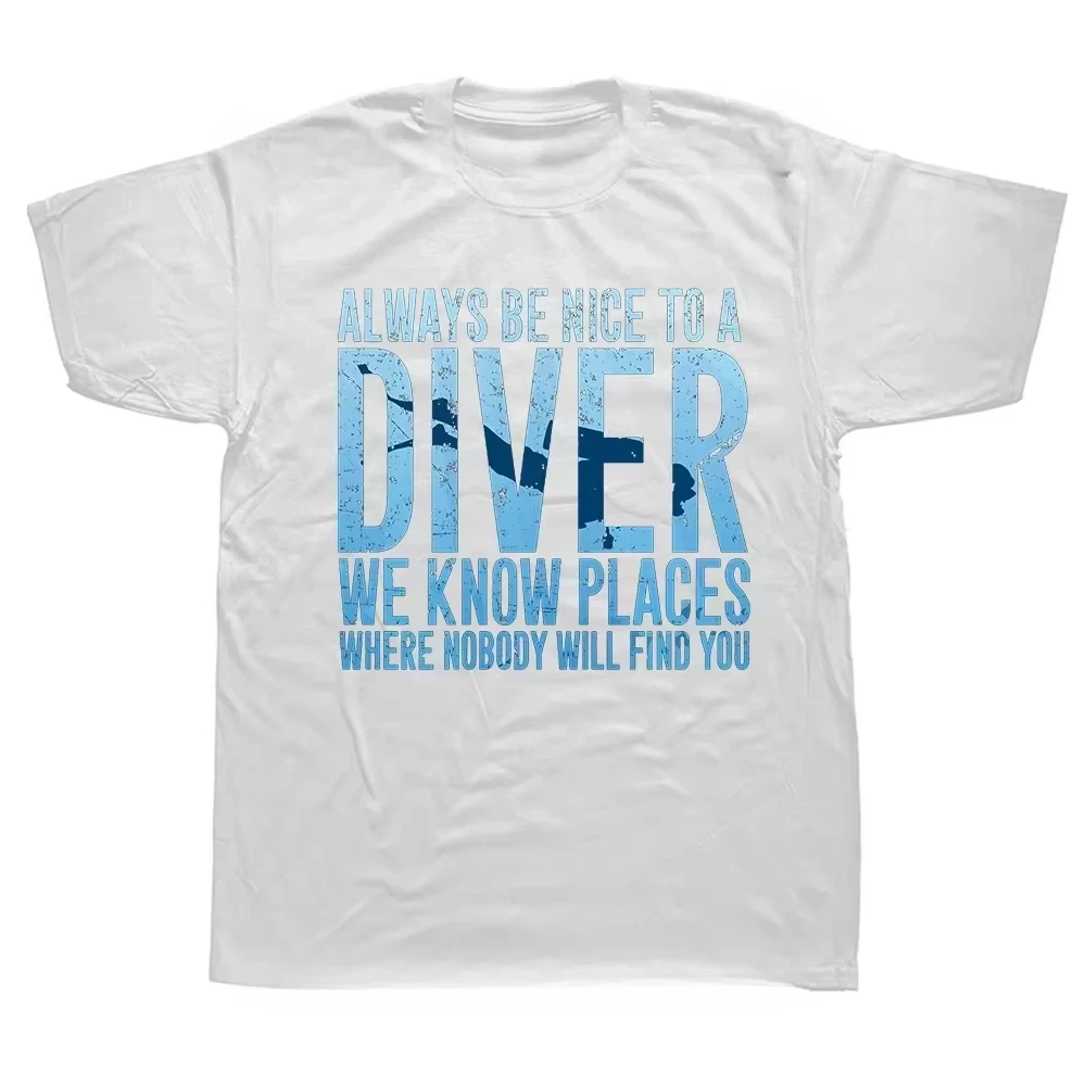 

Women Men T-Shirts Diver Est Cotton Tee Short Sleeve Dive Scuba Diving Sports Lover Clothing Summer Streetwear Loose Casual Tops