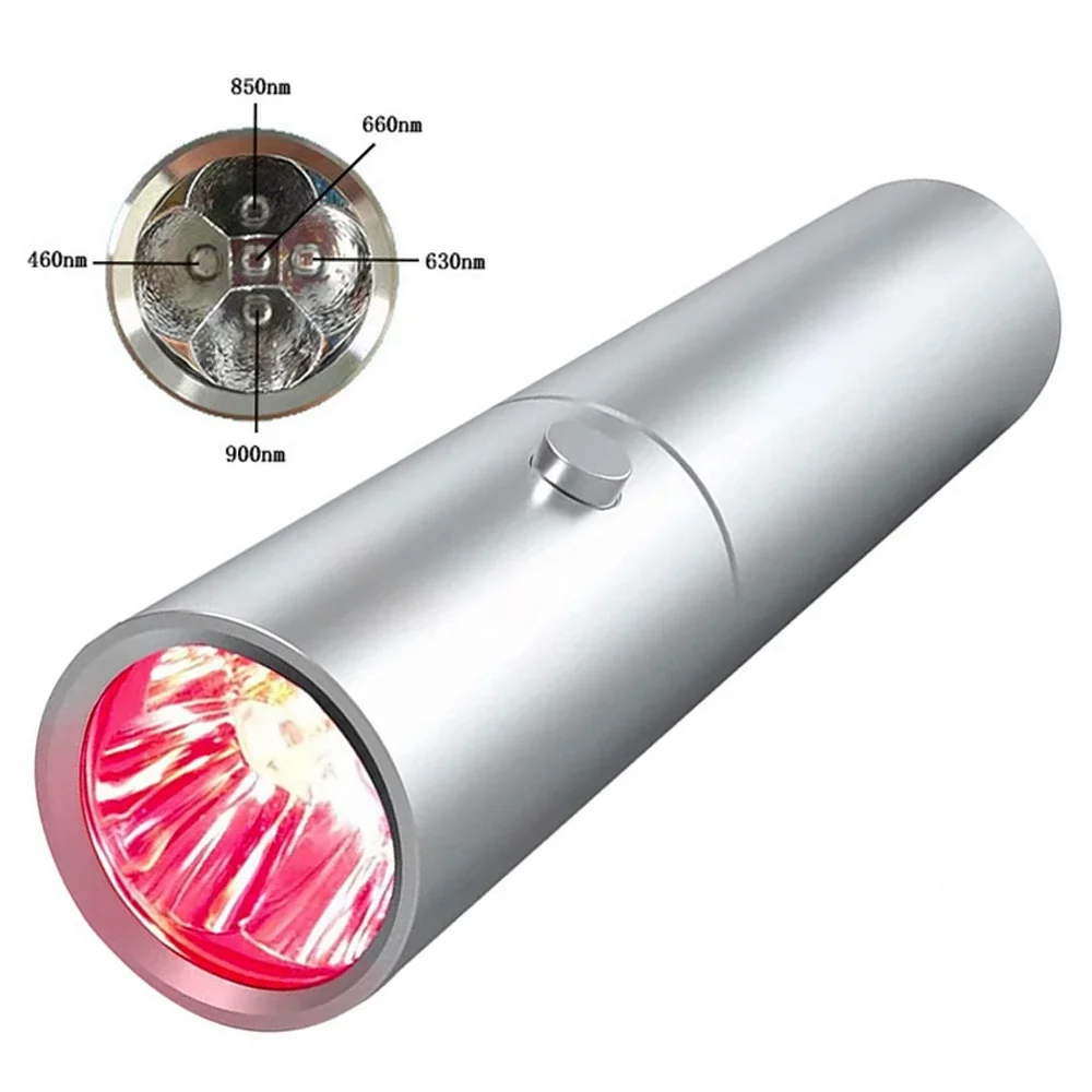 

Deep Penetrates Lamp Medical Device Infrareds Therapy Torch 460nm 630nm 660nm 850nm 900nm 5LED Red Led Skin Pen Light Flashlight