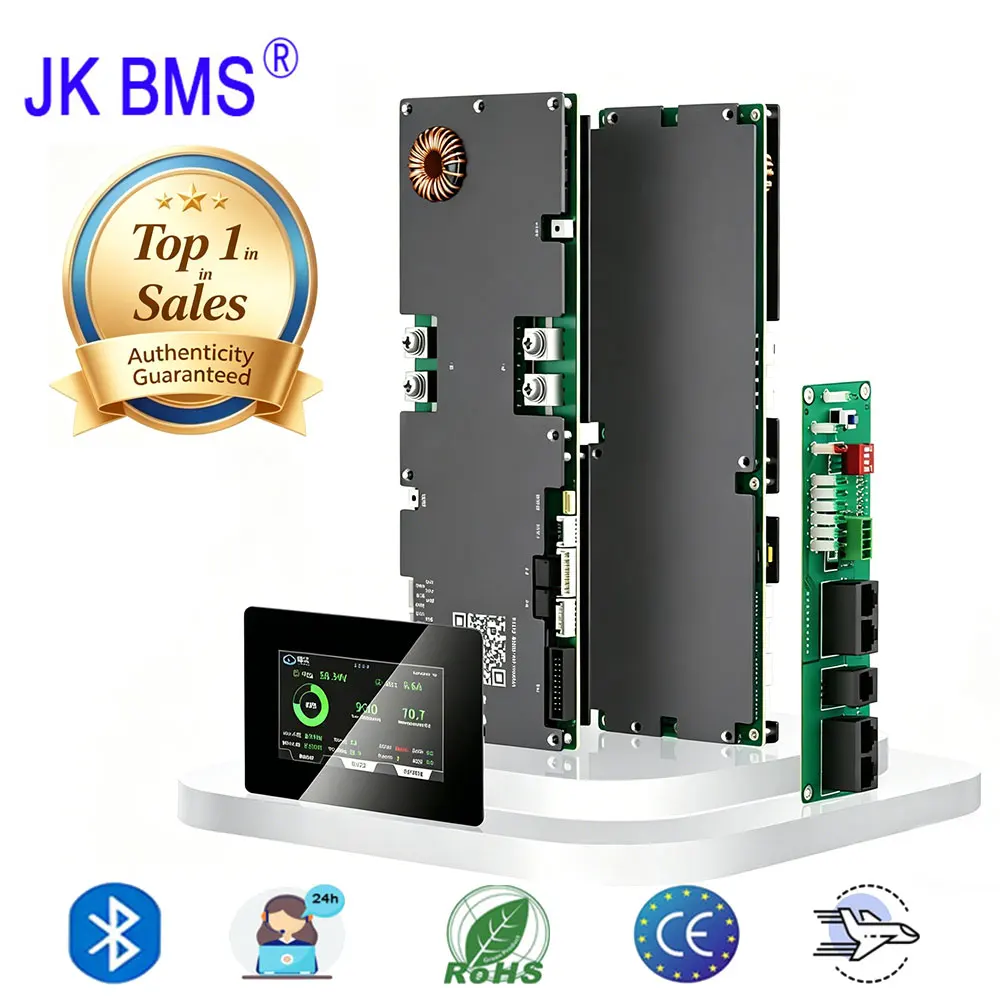 

Умная BMS-система JK BMS PB2A16S20P 13S 48V 60V 300A с Bluetooth и RS485, с выключателем, для аккумуляторов 18650 LiFePO4 300Ач, совместима с инверторами RS485