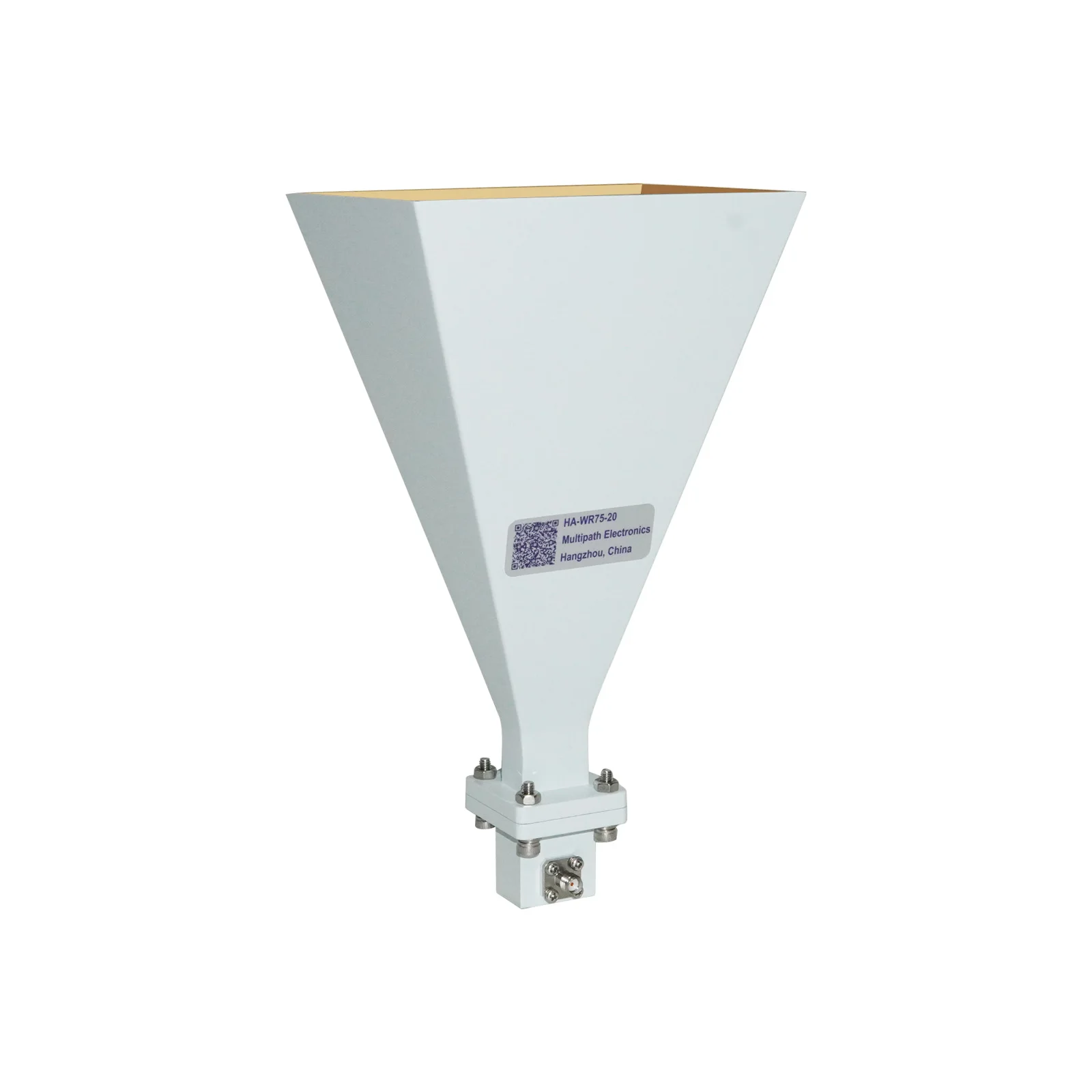 

WR75 Standard Gain Horn Antenna with Waveguide to Coaxial Adapters, 9.84-15.0 GHz, 20 DBi Nominal Gain, SMA-F