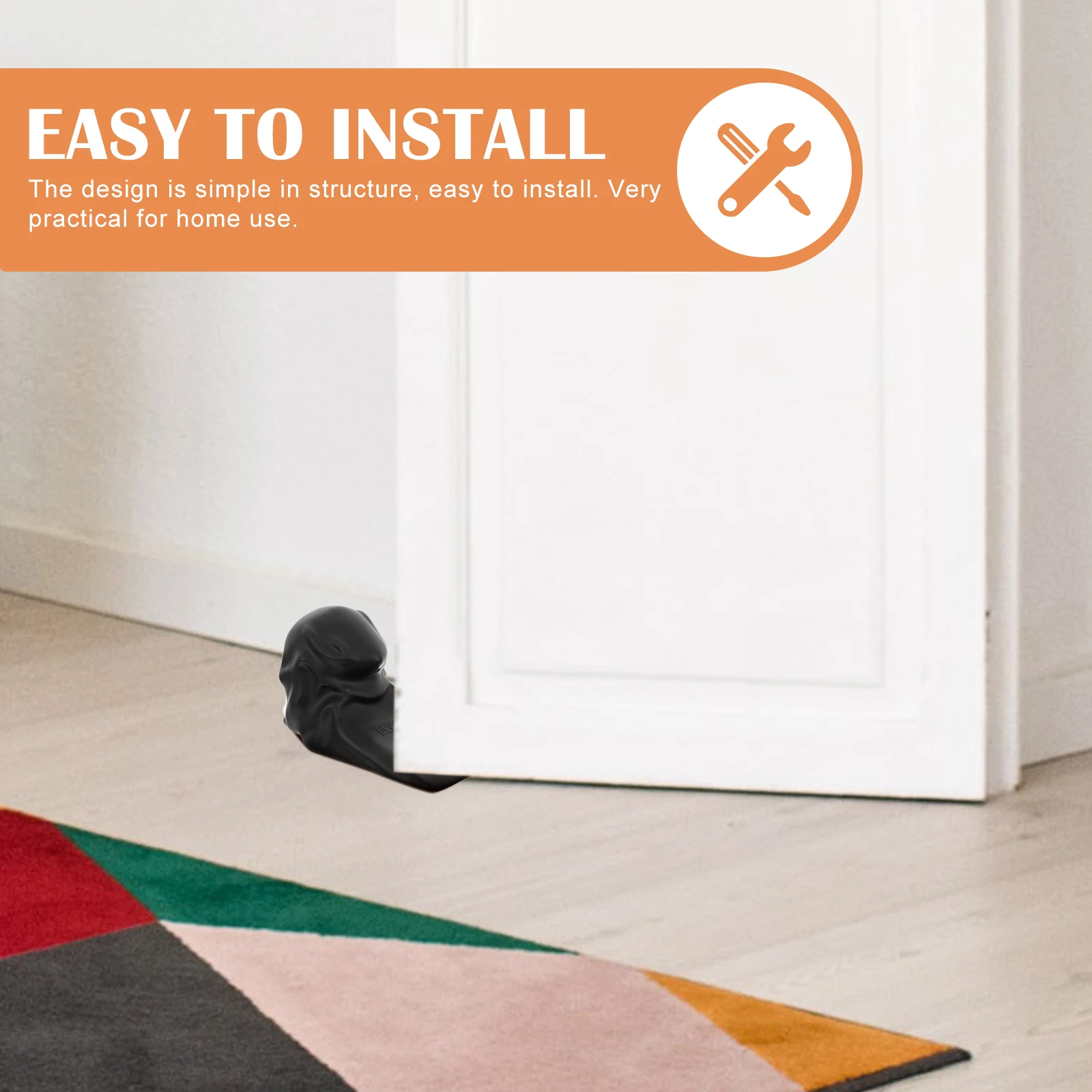 

1pc Halloween Themed Stopper Pvc Wedge Buffer Home Accessories Unique Door End Heavy Duty Door Stop Easy Install Creative Design