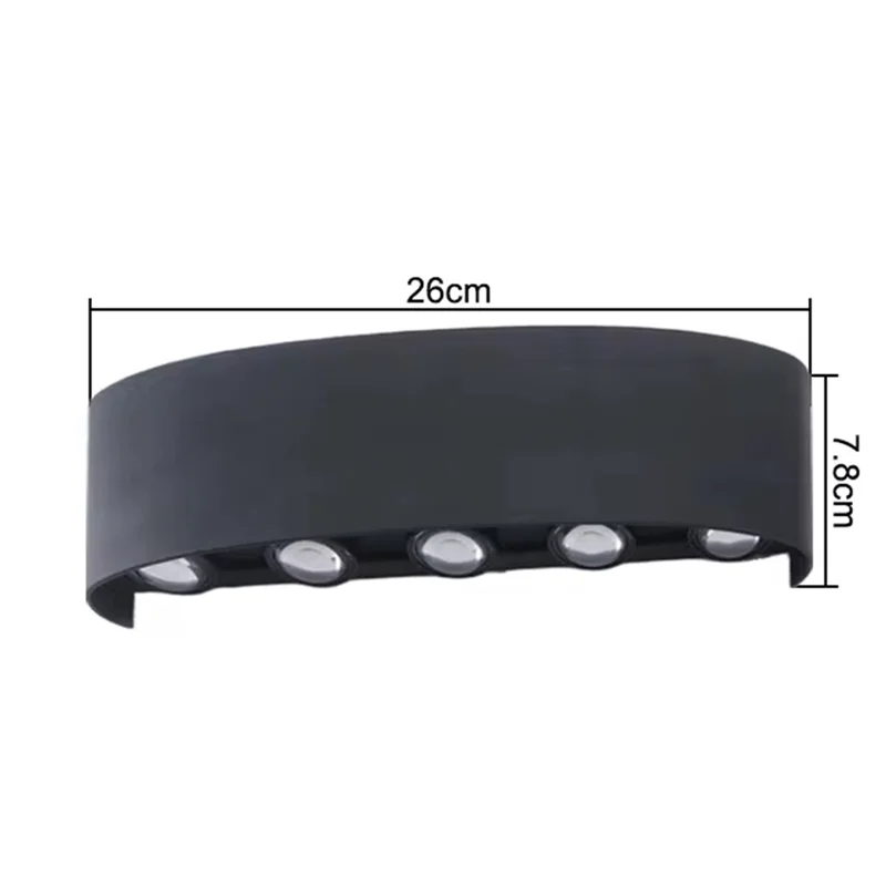 LED الجدار مصباح في الهواء الطلق IP65 مقاوم للماء حتى أسفل الإضاءة المضيئة داخلي درج حديقة الشمعدان ضوء البلاستيك AC110-220V-[Qahk]