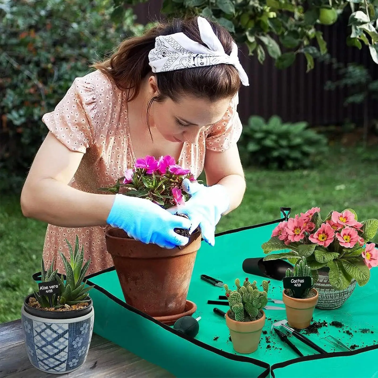 Gartengeräte Mini Pflanze Boden Graben Ausrüstung Mit Matte Garten Werkzeug Set Für Pflanzen Umbau Mischen Bewässerung Familie Freunde