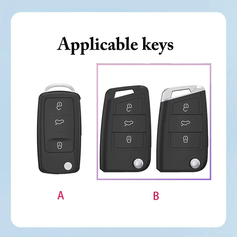 New TPU Car Remote Key Case Cover For Volkswagen VW Polo Golf Passat Tiguan Beetle Caddy T5 Up Eos Skoda Octavia Seat Leon Altea