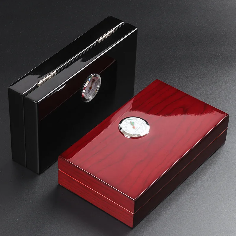 Cedar Wood Cigar Humidor Box Case Portable Cigar Box Case Humidifier Hygrometer Cigar Humidor Sigaren Box Cigar Storage Box Case