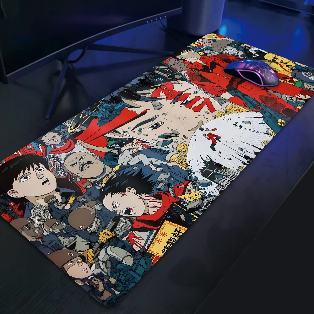 Alfombrilla de ratón de animación A AKIRA, accesorios para juegos, alfombrilla de teclado XXL, alfombrilla acolchada de puntada