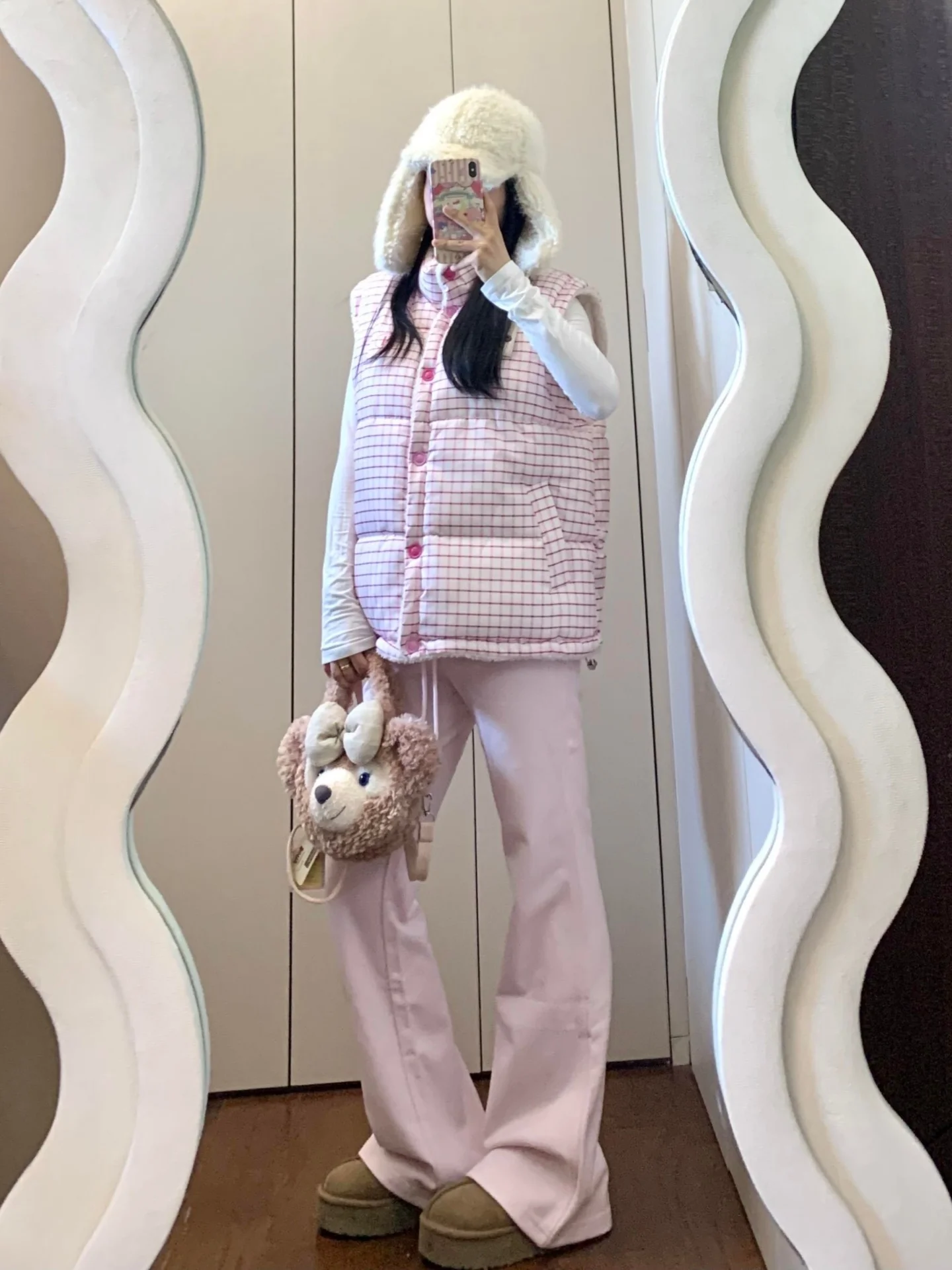 로우 웨이스트 플레어 요가 팬츠 여성용 루즈 드레이프 캐주얼 워킹 트라우저 가을 시즌 하이 라이즈 버전 플러스 사이즈 핑크