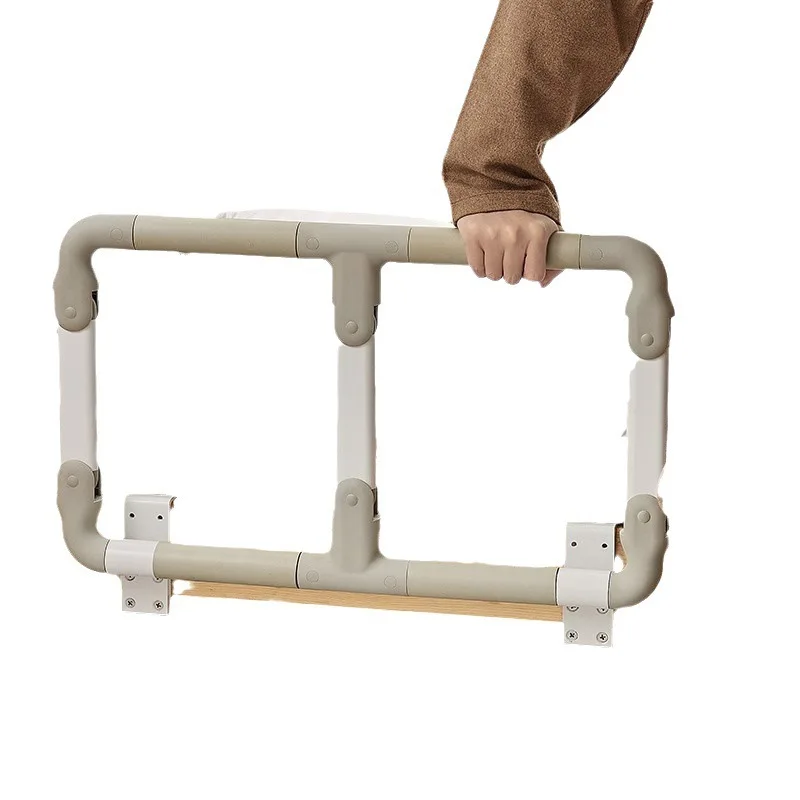 Household elderly bedside armrest, auxiliary device The elderly get up to help the anti-drop guardrail, fold