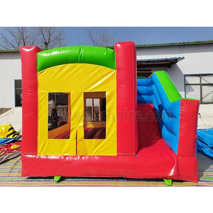 Commercial Small Mini Inflatable Bouncy Castle Bouncing colorful Bounce House with Slide