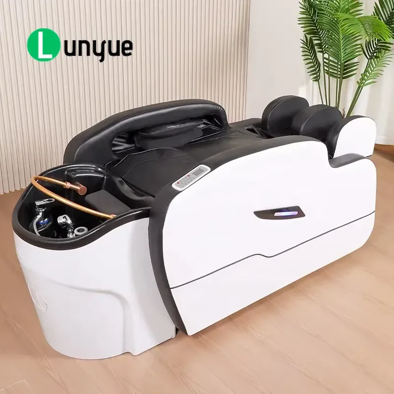 Multifunctional Electric Massage Shampoo Chair Japanese Head Spa Bed Automatic Back Legs Arm Massage for Barber