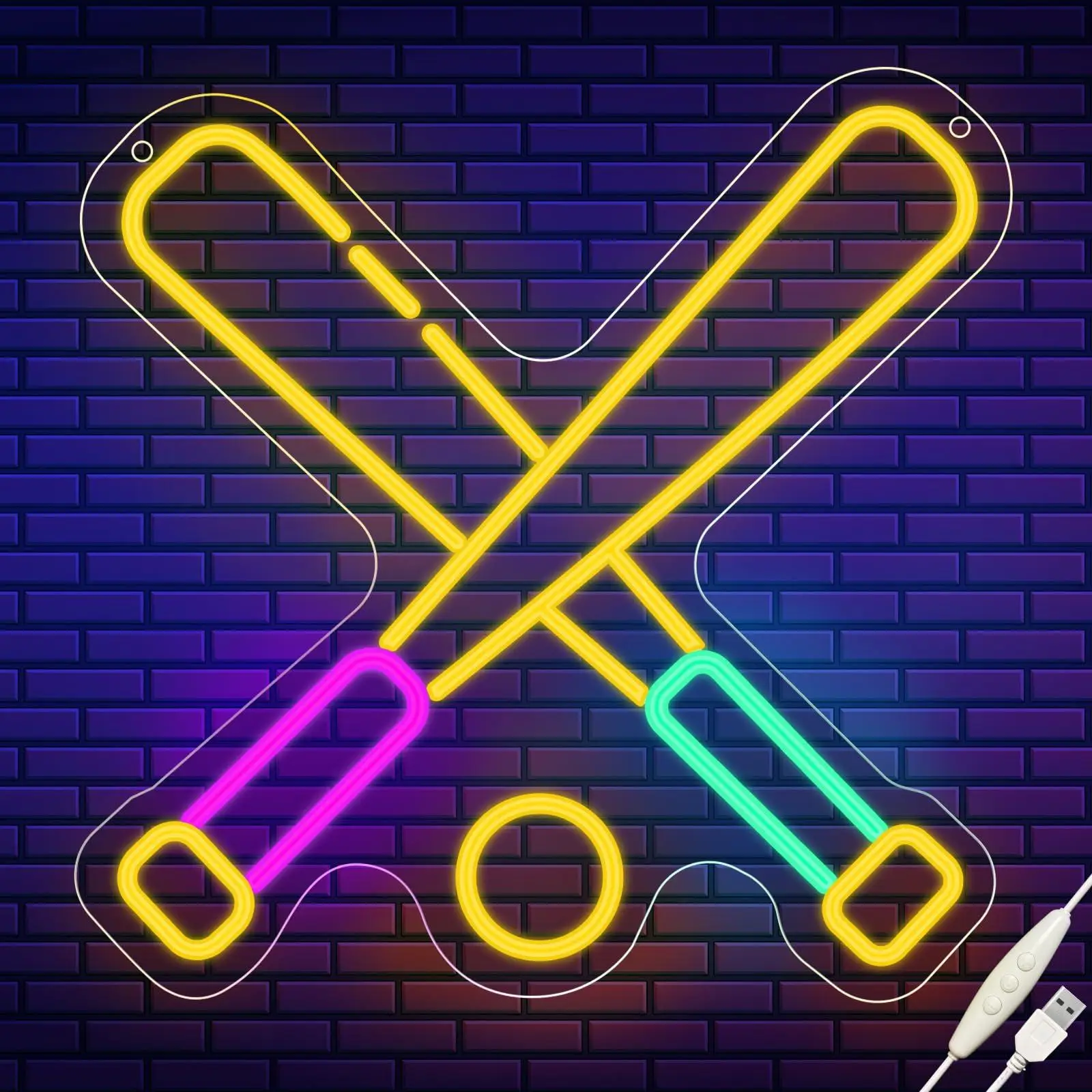 

Бейсбольная неоновая вывеска Светодиодные спортивные неоновые вывески для декора стен Неоновый свет для мужской пещеры Декор игровой комнаты Спальня Бар Клуб Спортивный декор