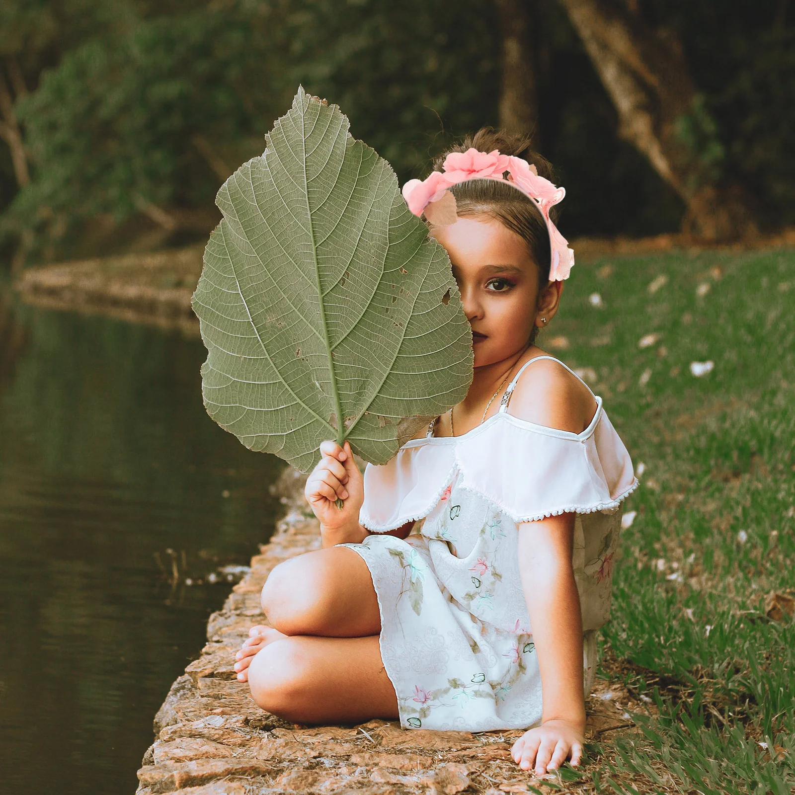 

Realistic Flower Hairband Baby Headband Soft Floral Toddler Hair Accessories Kids Hair Decoration for Everyday Special Occasion