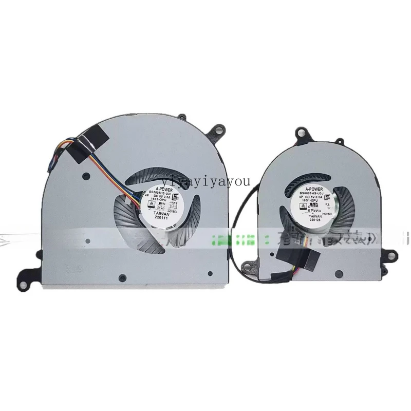 

16S1 CPU GPU Cooling Fans For MSI Modern 15 A10RBS A10RB (MS-1551) A10RAS A10RA Laptop Cooler Radiator Fan BS5005HS U3I U3J