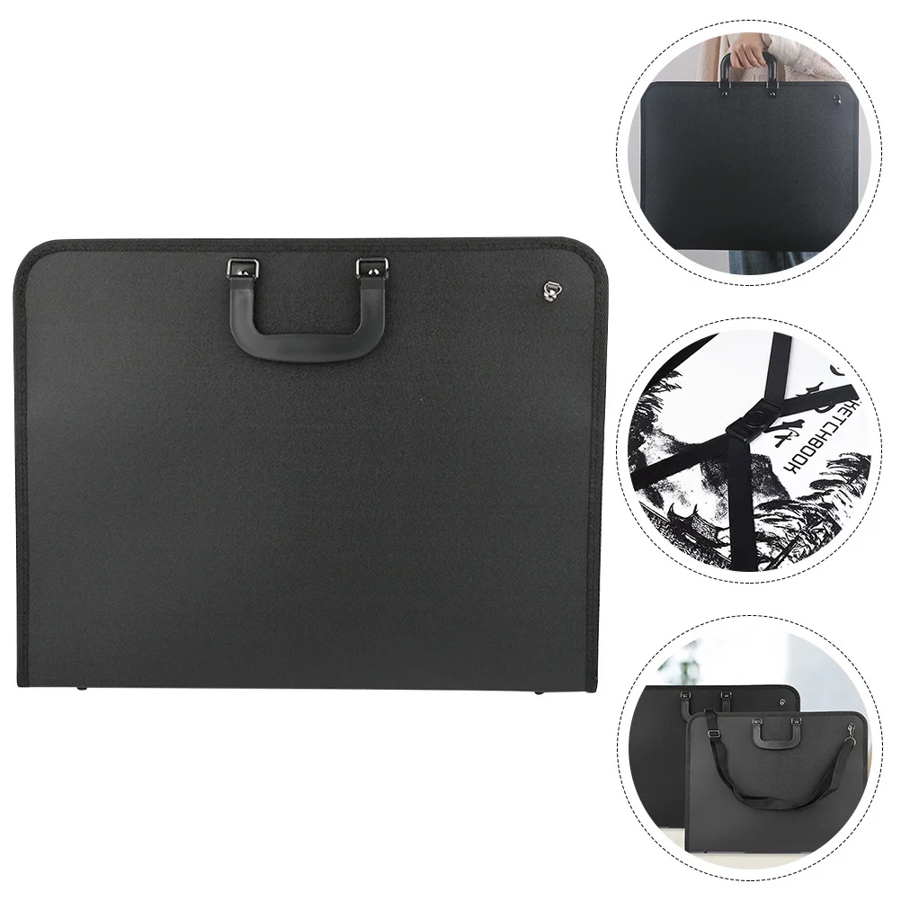 Carrying Art Storage Bag A3 Large Capacity Functional Design Artist Drawing Bag Portable Organizer for Creative Professionals