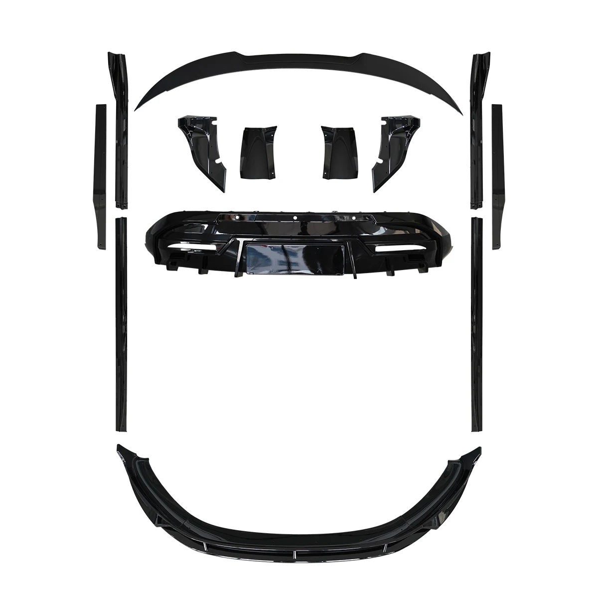 

Высококачественные автозапчасти XiaoMi SU7 MIX Style Aero комплект, передний спойлер, боковая юбка для 2024+