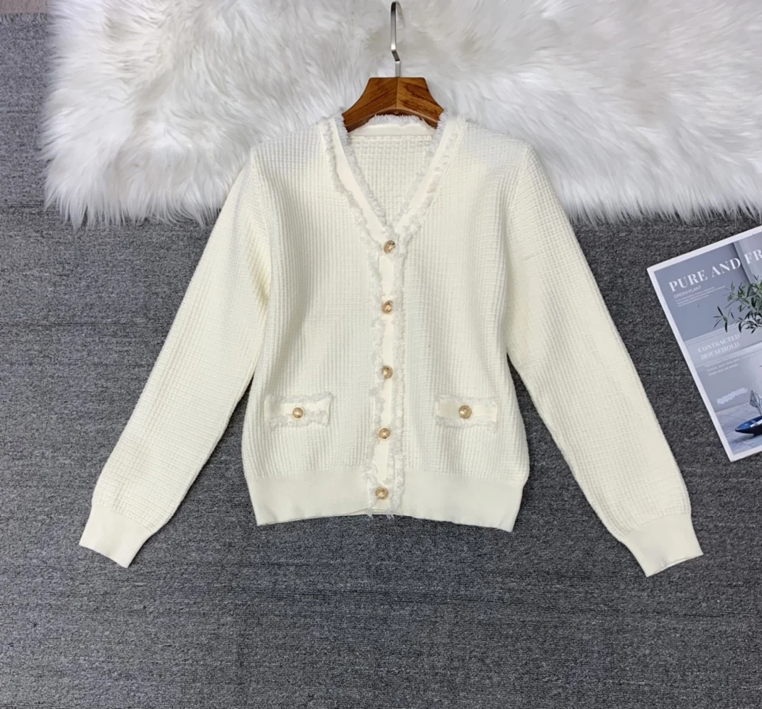 ZJYT-Cardigan à manches longues pour femmes, ensemble pull et jupe, tenues vintage, olympiques 2 pièces, automne et hiver