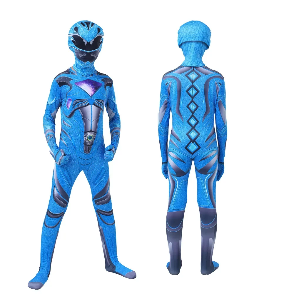 Boys Power Mecha Five Beast Costume Kids Child Adults Mystic Force Superhero Party Cosplay Halloween Carnival Suit