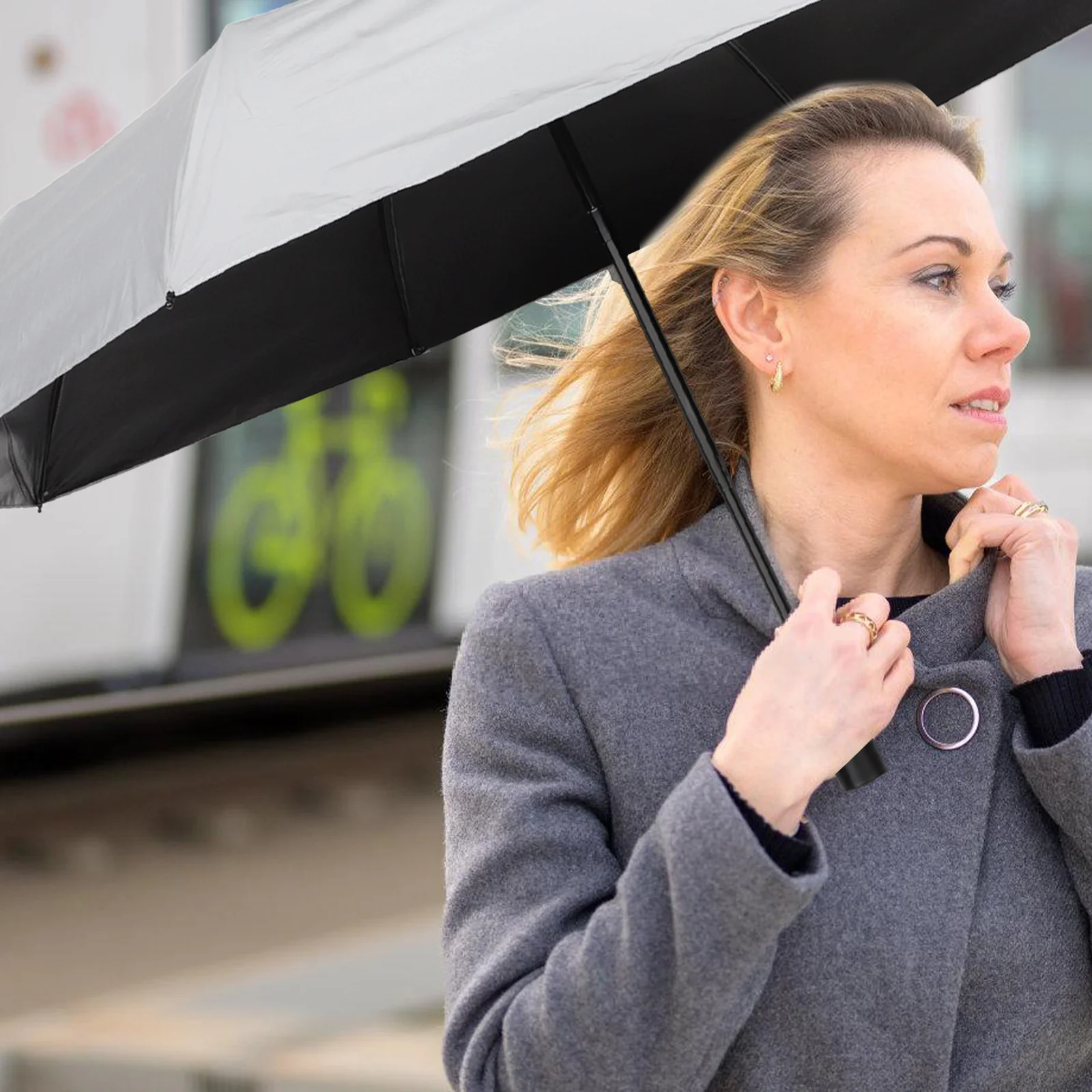 

Uv Umbrella Night Safety Reflective Water-Activated Color Changing Foldable Travel Umbrella Lightweight Large Portable Compact