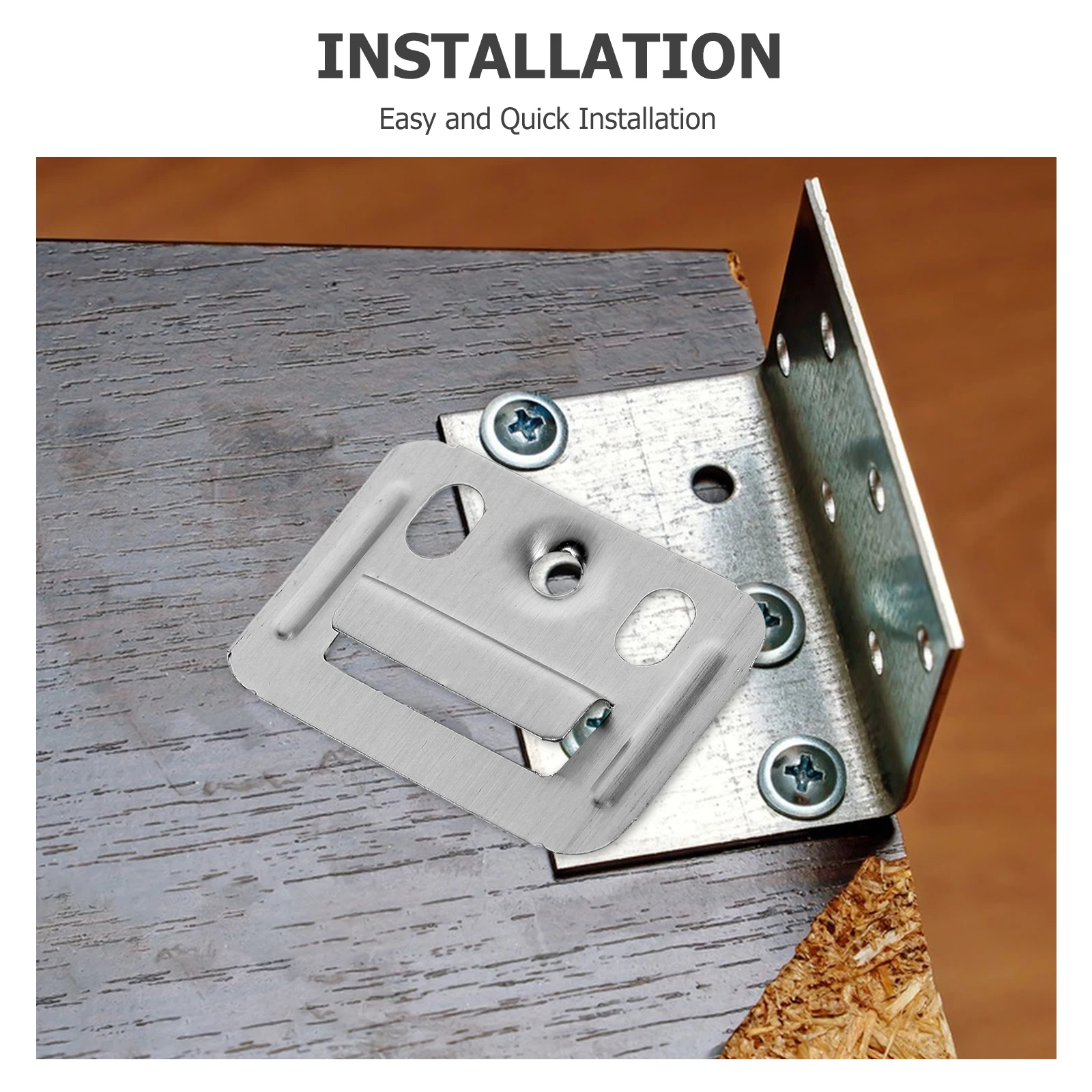 

200pcs Stainless Steel Quick Loading Plate Accessories 40x30 Wall Panel Buckle Furniture Clamp Integrated Connector Durable