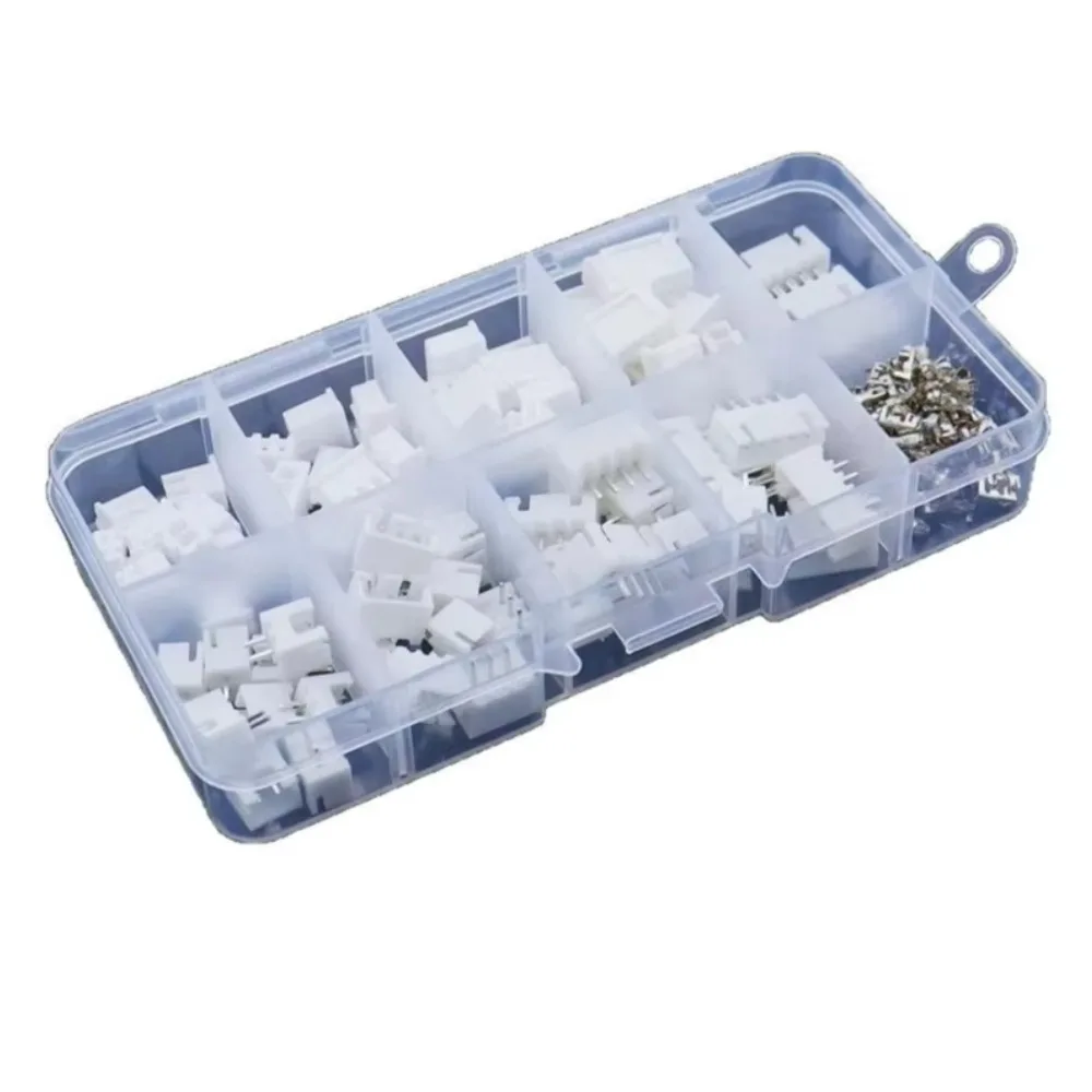 Kit connettori 230 pezzi XH2.54mm - Terminali per cavi stile JST 2P/3P/4P/5P con alloggiamento isolato (codificato a colori)