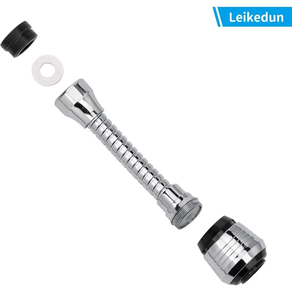 StainlessKitchen  Steel Faucet Sprinkler Water-saving Device Lengthening Rotating Splash Proof Sprinkler Spray Extender Bubbler