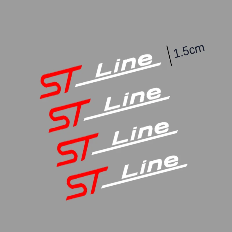 4pcs Car Windshield Wiper Stickers For Ford ST line ST vinyl car waterproof sticker