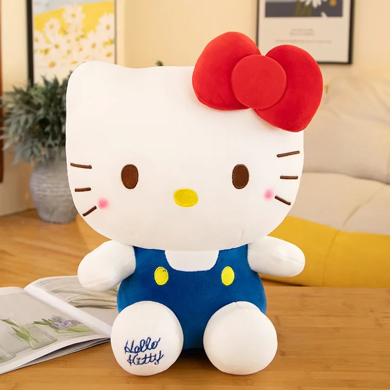 Sanrio hello kitty brinquedo de pelúcia bebê pelúcia animal lance travesseiro decoração do carro anime boneca para crianças meninas presente aniversário