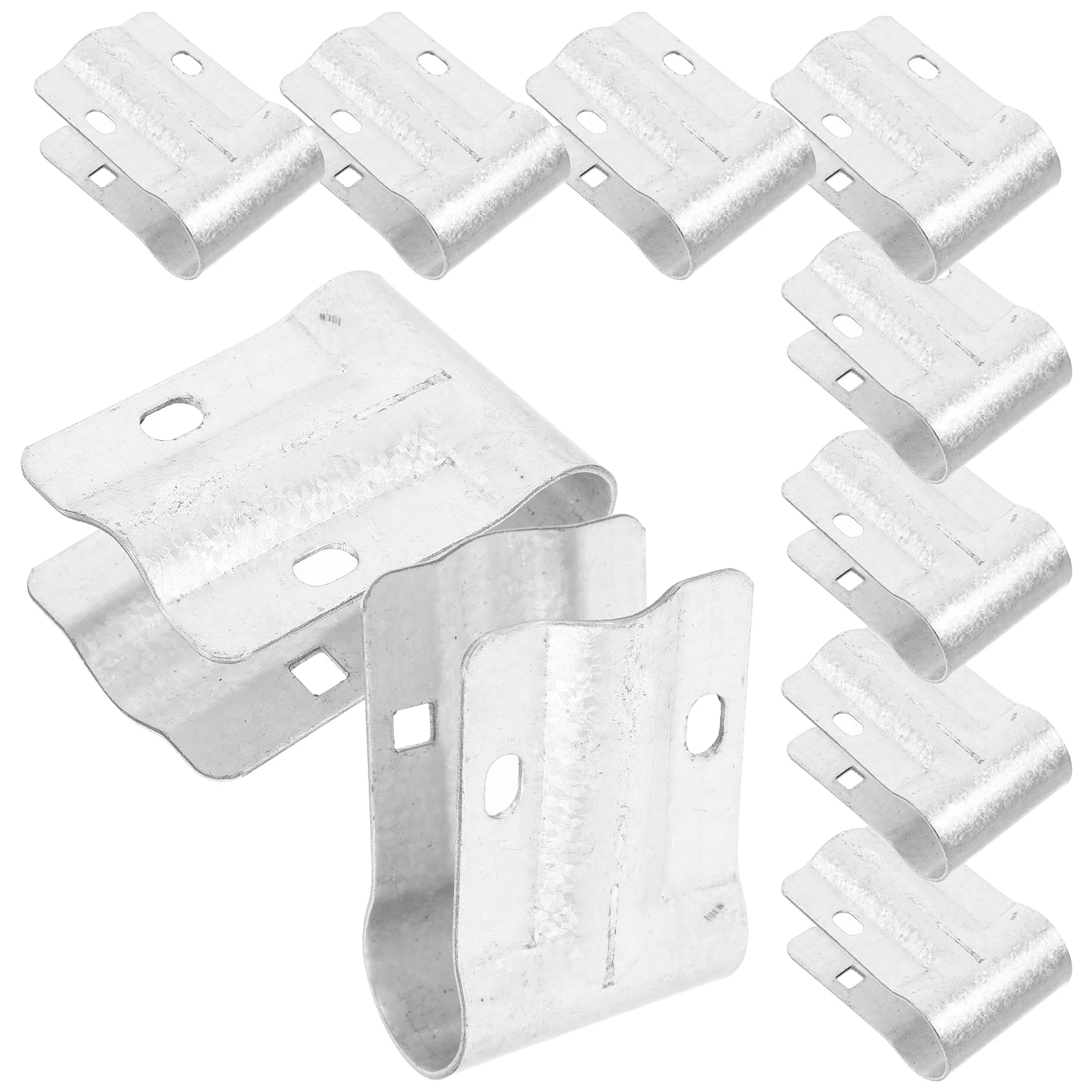 

10pcs T-Connector Clamps for Greenhouse Tubes Pipe Connecting Metal Rail Fixings Garden Structure Support